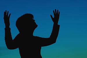 Woman in worship