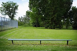 Park with a long bench