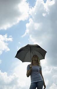 Girl with umbrella