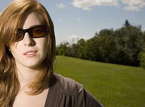 Woman with sunglasses