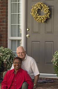 Couple on a porch