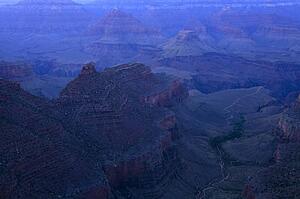 Grand Canyon, detail with trail