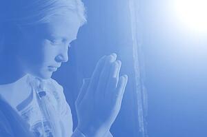 Girl praying