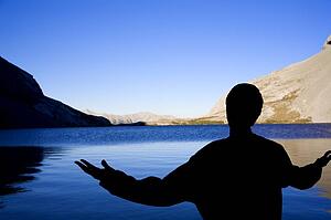 Person worshipping