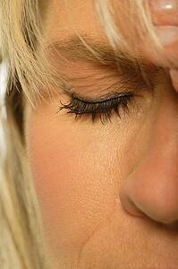Woman with headache