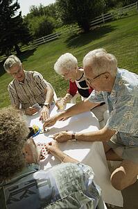 People playing cards
