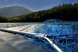 Fishing net on boat