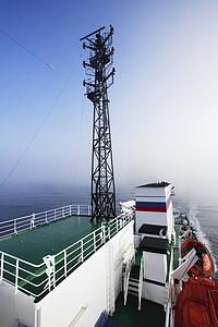 Deck of boat