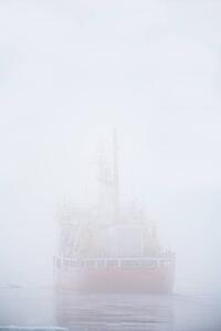 Ship in fog