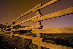 Wooden fence