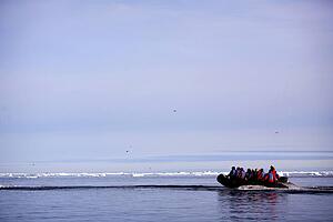Tourists in the Canadian Arctic