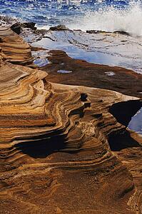 Eroded shoreline