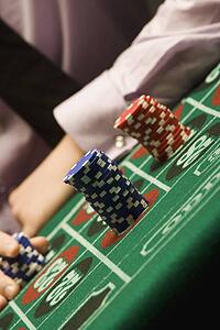Man playing roulette