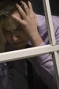 Unhappy man