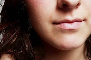 Closeup of woman's mouth