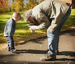 Grandfather and grandson