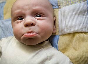 Frowning baby