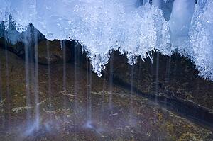 Frozen waterfall
