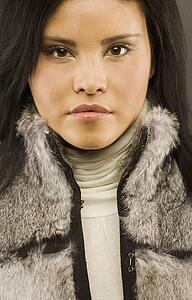 Closeup of a woman's face