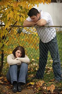 A couple at odds with each other