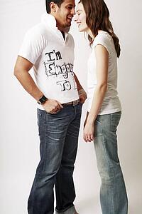 Couple laughing