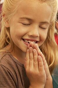 Girl praying