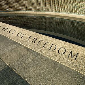World War II Memorial in Washington, D. C., USA.