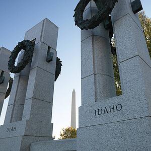 World War II Memorial in Washington, D. C., USA.