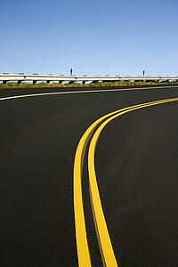 Winding road in Haleakala National Park, Maui, Hawaii.
