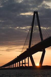 Cooper River Bridge in Charleston, South Carolina.