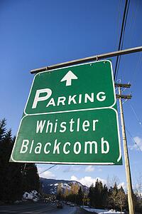 Signs for Whistler Blackcomb
