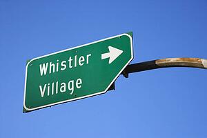 Sign for Whistler Village