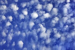 Blue sky with clouds.