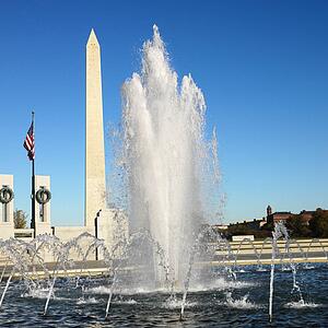 Washington Monument in Washington, D. C., USA.
