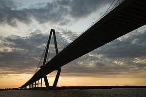 Cooper River Bridge in Charleston, South Carolina.