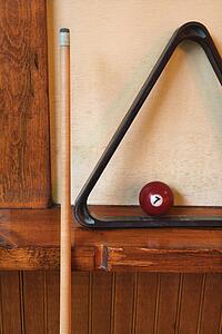 rack and pool ball for billiards.
