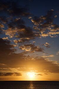 Sunset sky over Kihei Maui Hawaii