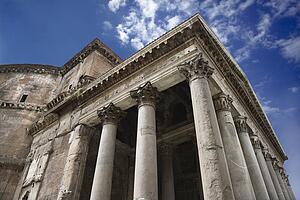 Pantheon exterior in Rome, Italy.