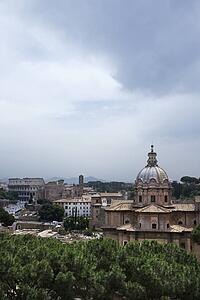 Buildings in Rome, Italy.