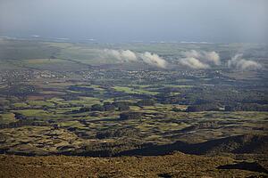Aerial shot from Haleakala National Park, Maui, Hawaii.