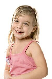 Female Caucasian child.