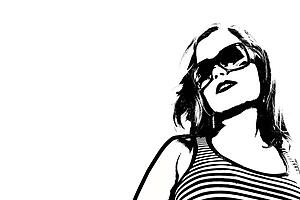 Woman in sunglasses