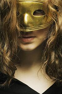 Woman wearing a mask