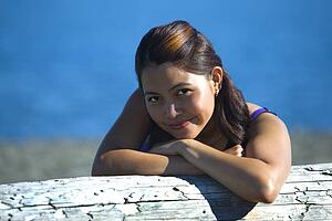 Woman at the beach