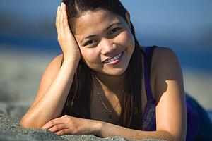Woman at the beach