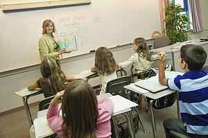 Students in a classroom