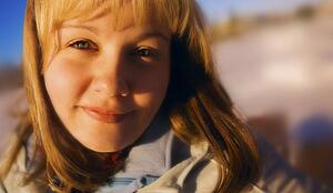 Woman smiling