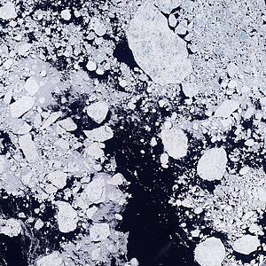 Martian ice floes