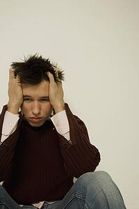 Unhappy man