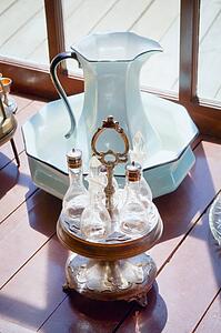 Antiques in a store window